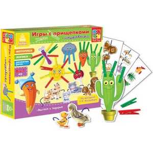 Vladi Toys Настольная игра Прищепочки Солнышко VT1604-02