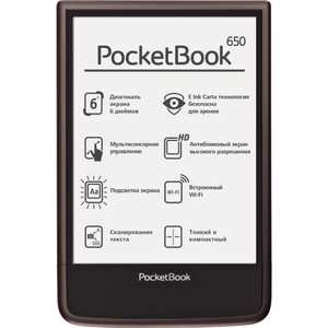 Электронная книга PocketBook 650 Dark Brown (PB650-X-RU)
