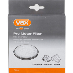 Аксессуар Vax Фильтр предмоторный для C89-P6N-H-E, C89-MA-H-E (1-1-130995-00)