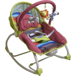 Шезлонг Sweet Baby "Fashion" (rainbow) с вибрацией