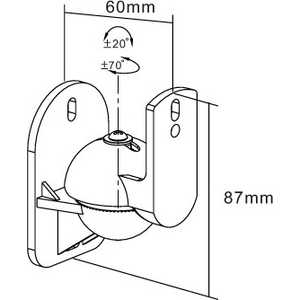 Настенный кронштейн Denon HEOS 3 Wall mount, White