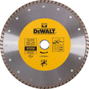 Диск алмазный DeWALT 230х22.2мм Турбо (DT 3732)