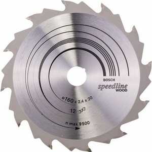 Диск пильный Bosch 160х20мм 12зубьев Speedline Wood (2.608.640.786)