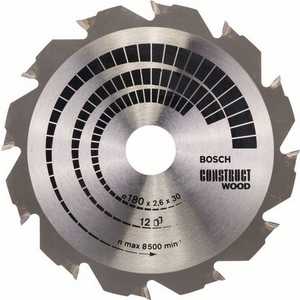 Диск пильный Bosch 180х30мм 12зубьев Construct Wood (2.608.640.632)