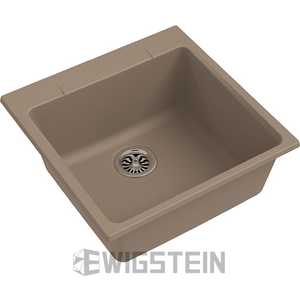 Кухонная мойка Ewigstein Gerd 50 510x510 темно-бежевый