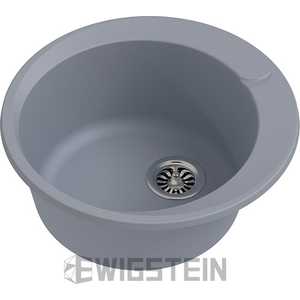 Кухонная мойка Ewigstein Rund 45 D-500 серый металлик