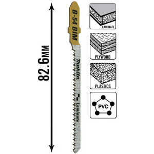 Пилки для лобзика Makita 82мм 5шт T101AOF Super Express (B-10986)