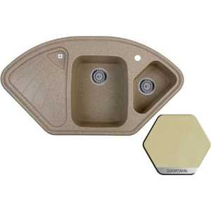Мойка кухонная Weissgauff Corner 1050 Eco Granit шампань