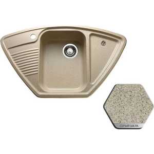 Мойка кухонная Weissgauff Corner 875 Eco Granit серый шелк
