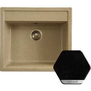 Мойка кухонная Weissgauff Quadro 560 Eco Granit черный