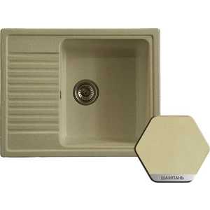 Мойка кухонная Weissgauff Quadro620 Eco Granit шампань