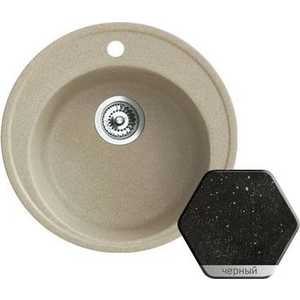 Мойка кухонная Weissgauff WG-R480 Marble черный