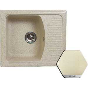 Мойка кухонная Weissgauff WG-S610L Marble белый