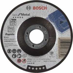 Диск отрезной Bosch 115х22.2х1.0мм Best for Metal Rapido (2.608.603.513)