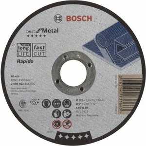 Диск отрезной Bosch 125х22.2х1.0мм Best for Metal Rapido (2.608.603.514)