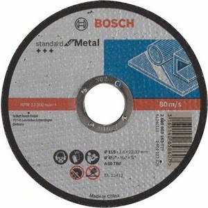 Диск отрезной Bosch 115х22.2х1.6мм Standard for Metal (2.608.603.163)