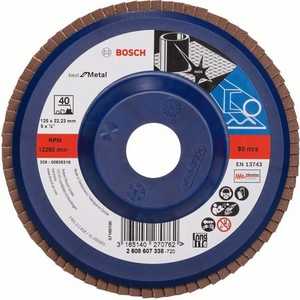 Круг лепестковый торцевой Bosch 115х22.2мм K60 Best for Metal (2.608.607.323)