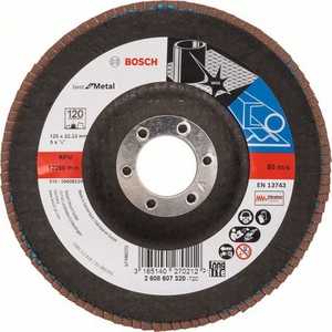 Круг лепестковый торцевой Bosch 125х22.2мм K120 Best for Metal (2.608.607.320)
