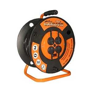 Удлинитель Glanzen 50м на катушке (ЕВ-50-007)