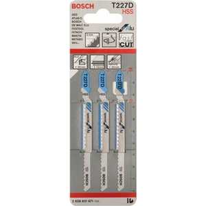Пилки для лобзика Bosch 100мм 3шт T227D Special for Alu (2.608.631.671)