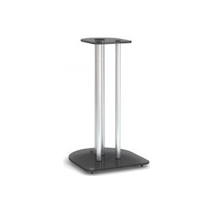 Тумба MetalDesign MD 203-600 каркас черный/стекло дымчатое