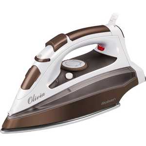 Утюг Rolsen RN4450 Olivia, белый/коричневый