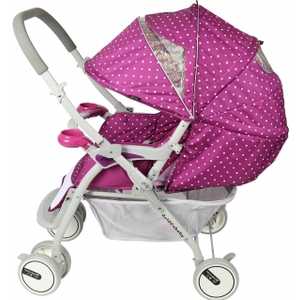 Коляска прогулочная Sweet Baby "Dots" (plum) коллекция Golden Baby 212D