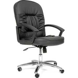 Офисное кресло Chairman 418 PU3816-12 черное глянец+перф