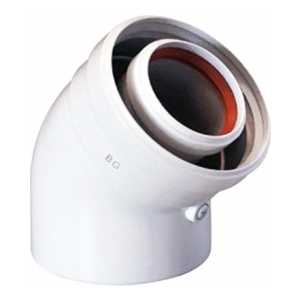 Отвод BAXI полипропиленовый 45 градусов DN 80 HT (KHG 714059311)