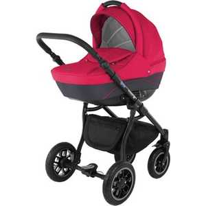 Коляска модульная 3 в 1 Adamex Jogger Alu графит - малиновый 29м