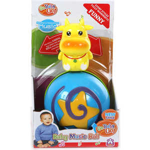 Развивающая игрушка Jia Le Toys Музыкальный шар с коровкой 381B