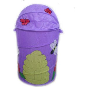 Корзина для игрушек Li Hsen Бабочки фиолетовая 807L