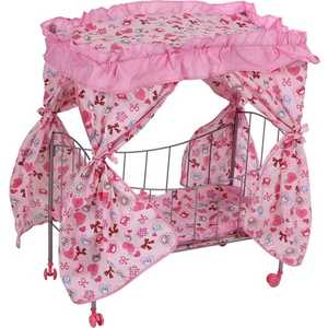 Кукольная кроватка Melobo розовый 9350A
