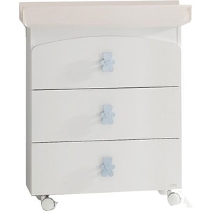 Пеленальный комод Mibb Newsoft Bianco/Azzuro белый/голубой BG401RAZ