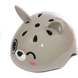 Шлем детский REXCO 3D Зайка Банни серый HPG020