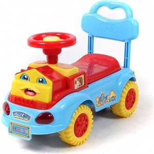 Каталка TOYSMAX Паровозик голубой 8825