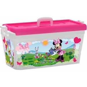 Ящик для игрушек Полимербыт Disney Минни Маус белый/розовый 10л 81055