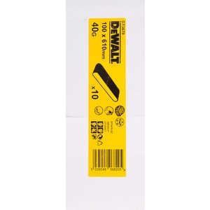 Лента шлифовальная DeWALT 610х100мм 40G 10шт (DT 3670)
