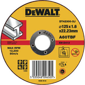 Диск отрезной DeWALT 125х22.2х1.6мм (DT42300)