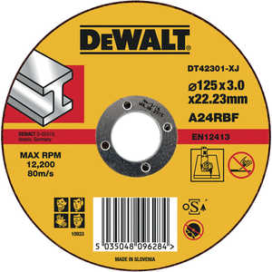 Диск отрезной DeWALT 125х22.2х3мм (DT 42301)