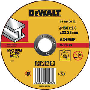 Диск отрезной DeWALT 150х22.2х3мм (DT 42400)