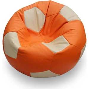 Кресло Magic-puff Мяч orange/beige