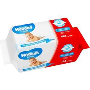 Влажные салфетки Huggies Классик (72x2) 144 шт 9440006