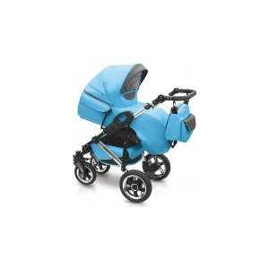 Коляска 2 в 1 Camarelo Q12 chrome Sport №10 голубой K244/chrome SPORT10