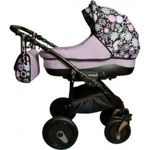 Коляска 2 в 1 Camarelo Pireus Flower 16 св.сиреневый/цветы K315/16