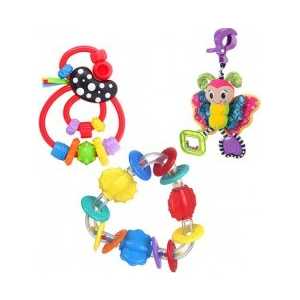 Игровой набор Playgro подвеска и 2 погремушки 0182432