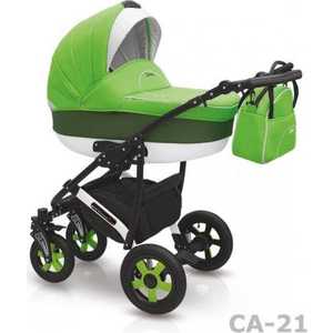 Коляска 2в1 Camarelo Carera зелёный/салатовый К243/21