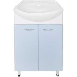 Комплект мебели Orange Кларис 55 см с раковиной голубой (Kl-55TUB+RA)