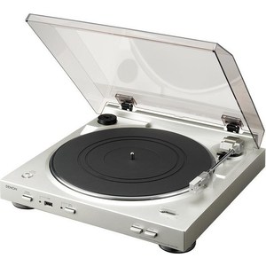 Виниловый проигрыватель Denon DP-200USB silver