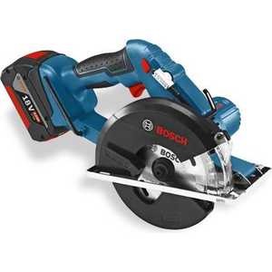 Пила дисковая аккумуляторная Bosch GKM 18 V-Li L-Boxx (0.601.6A4.000)